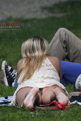 College upskirt cam - coed chick flashed